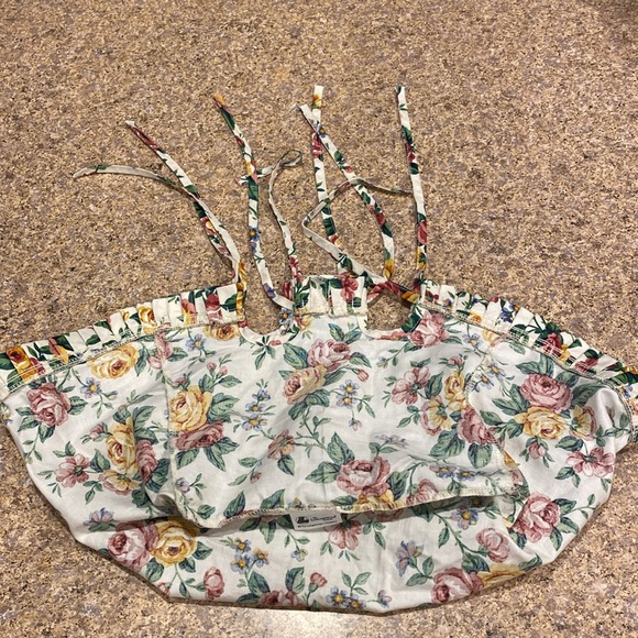 Longaberger Cake Basket Fabric Garden Splendor Floral Liner USED - Picture 16 of 17